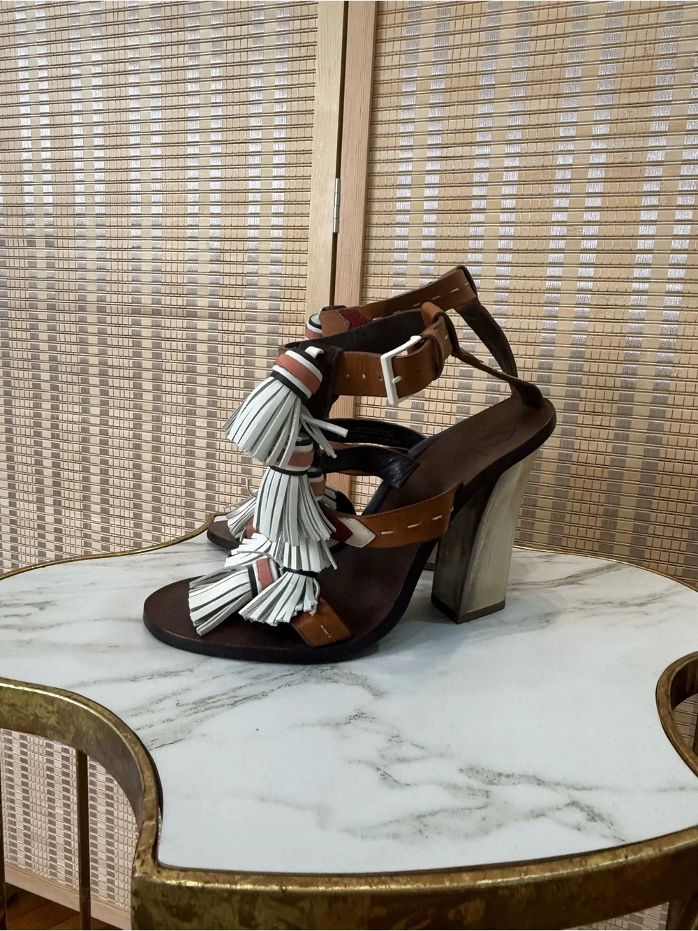 Tory Burch Weaver Heels Size 8